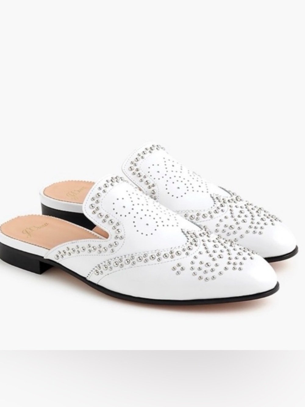 J.Crew Studded Academy Penny Loafer Mules